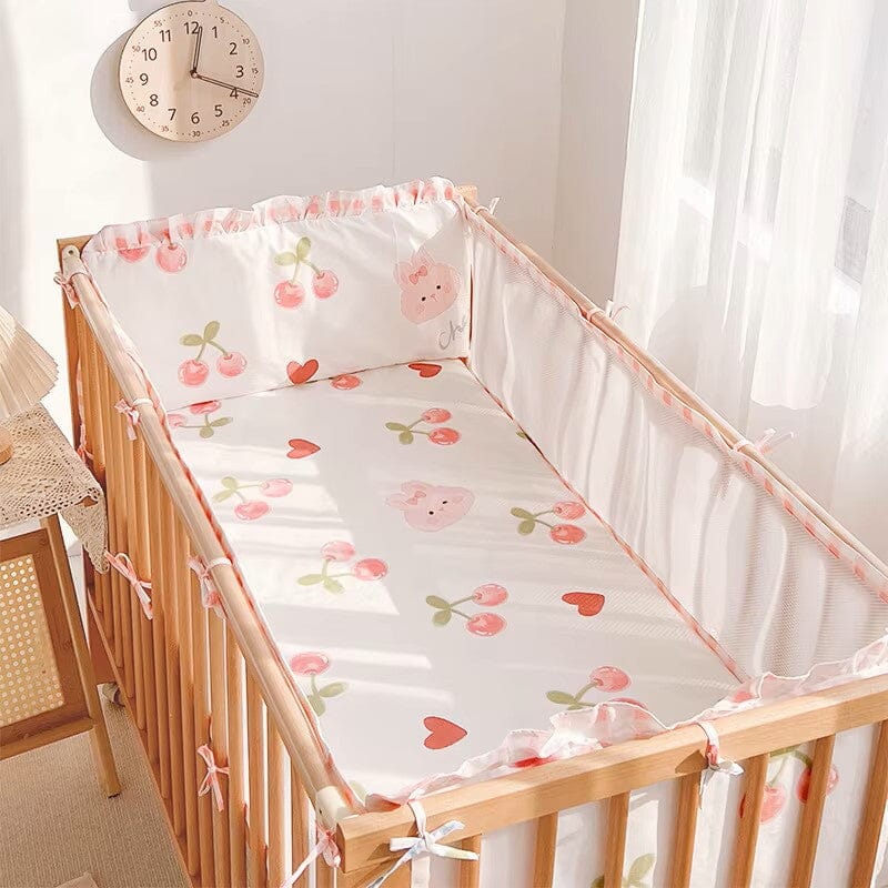 Linge de lit bebe - DouxSommeil™ - Cerises & Lapins