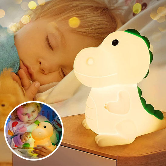 bebe couche avec veilleuse dinosaure led