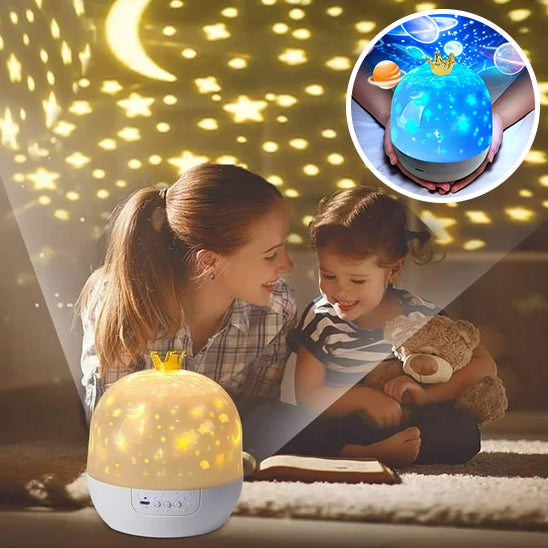 projecteur rotatif de lumière maman fillette avec