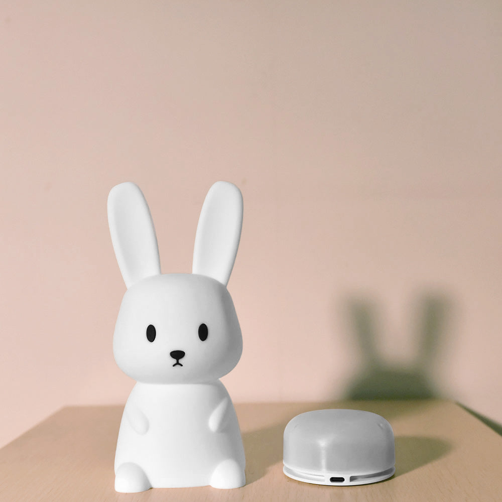 veilleuse bébé lapiveille blanche